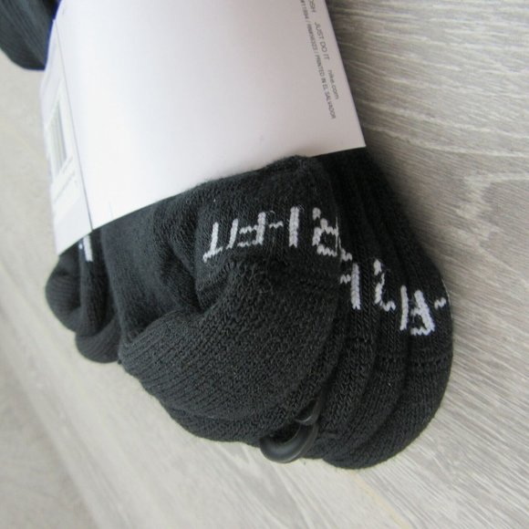 Nike Everyday Plus Cushioned Ankle Socks 6 Pack Mens Size 8-12 Black Dri-Fit NEW - Picture 8 of 9